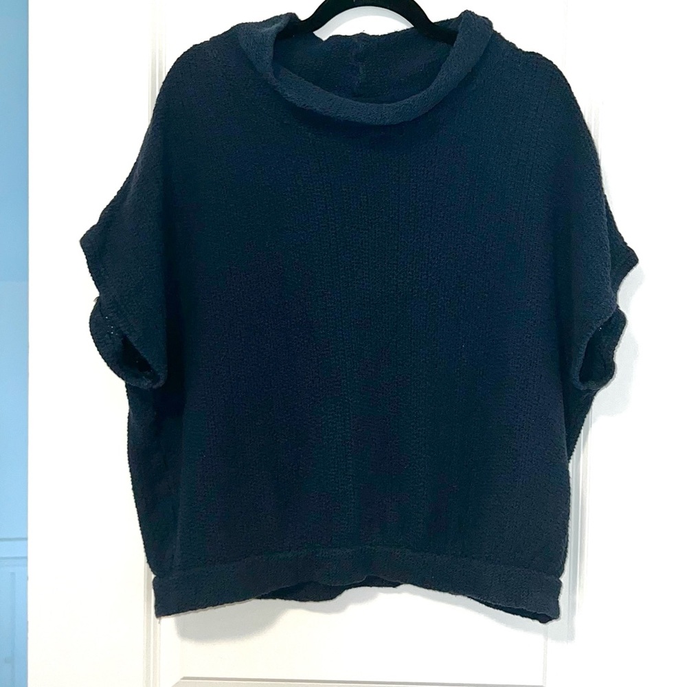 Free People Beach 100%Cotton Mock Neck Dolman Sleeve Knit Shirt